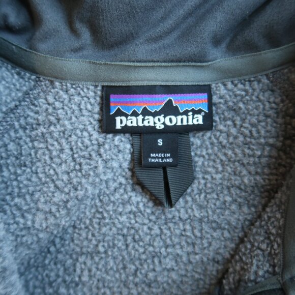 Patagonia Better Sweater 1/4 Zip Fleece Mens SMALL Gray Heather Pullover - Picture 3 of 5